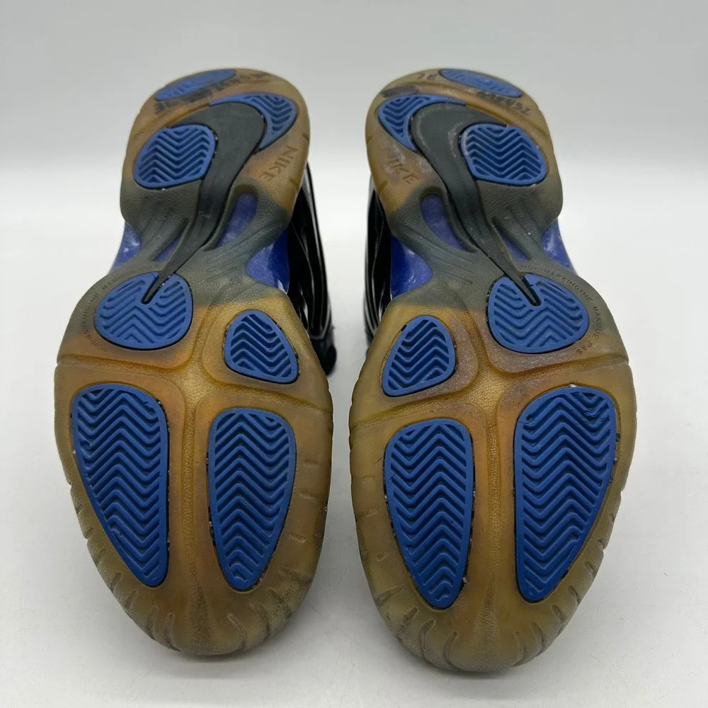 Nike 644791-006‎ Youth Size 7Y Little Posite One Black / Royal Basketball Shoes